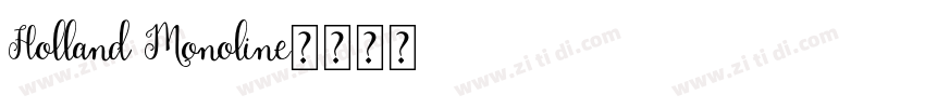 Holland Monoline字体转换